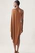 Jersey Short Cape Dress Rust XS S M L